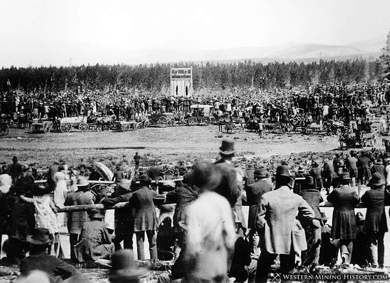 Hanging of Gilbert and Rosengrants at Leadville 1881
