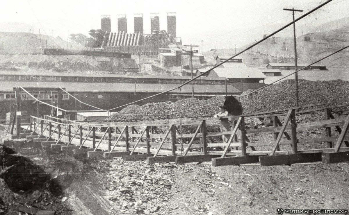 Foot Bridge Across River at the Mammoth Smelter