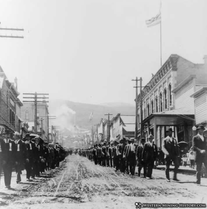 Miners Union Parade - Park City Utah 1890s