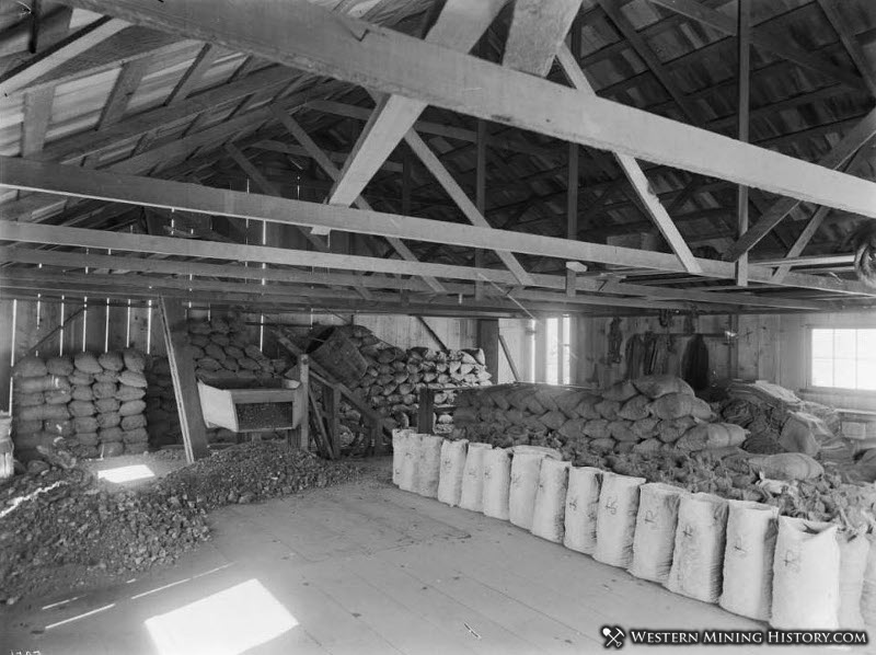 Interior of the ore house at Randsburg ca1900