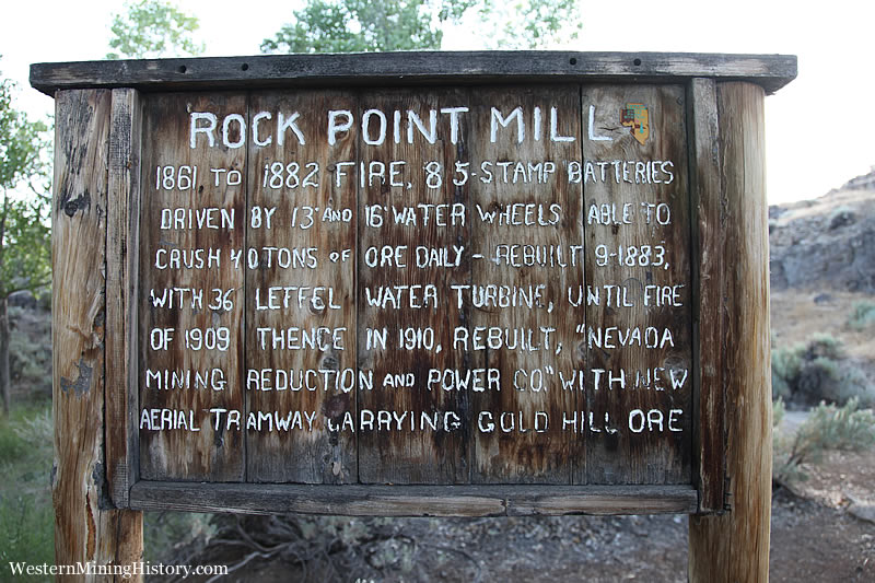 Rock Point Mill remains - Dayton Nevada