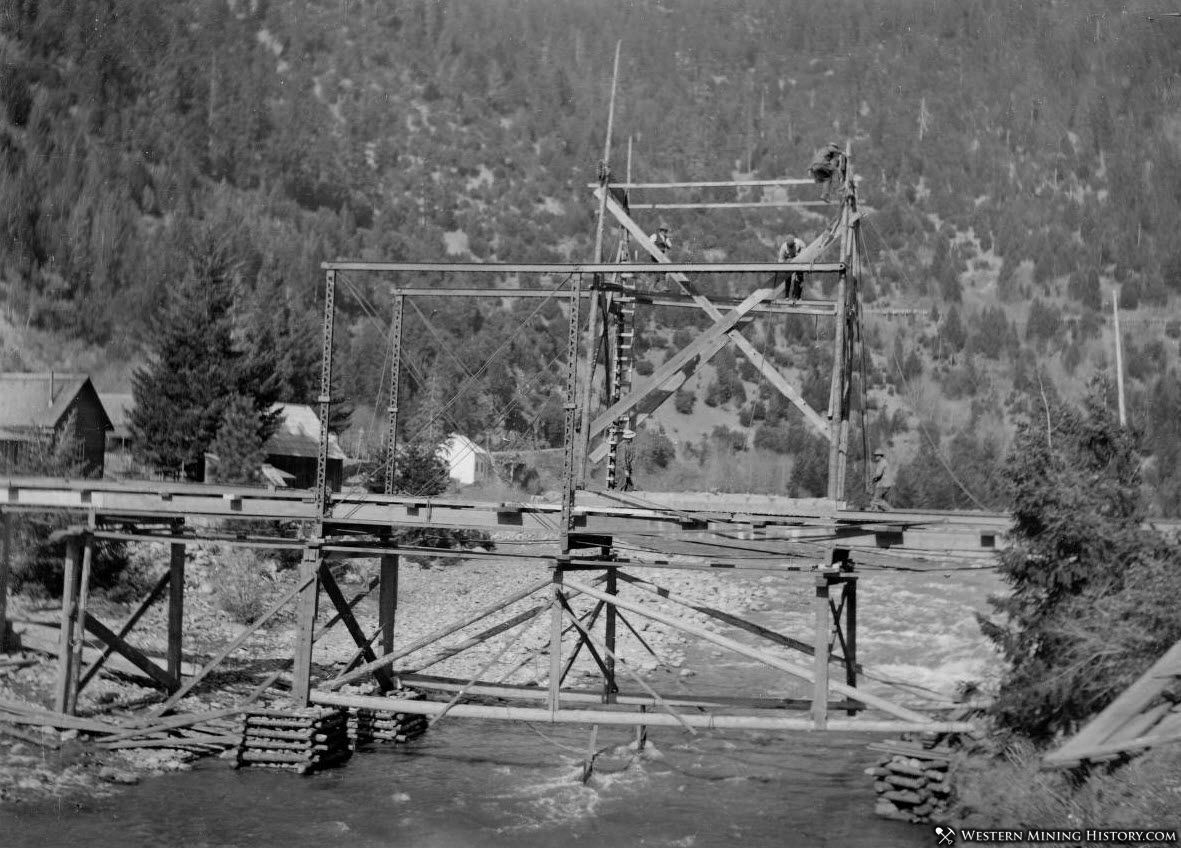 Bridge Construction at Sawyers Bar ca1910
