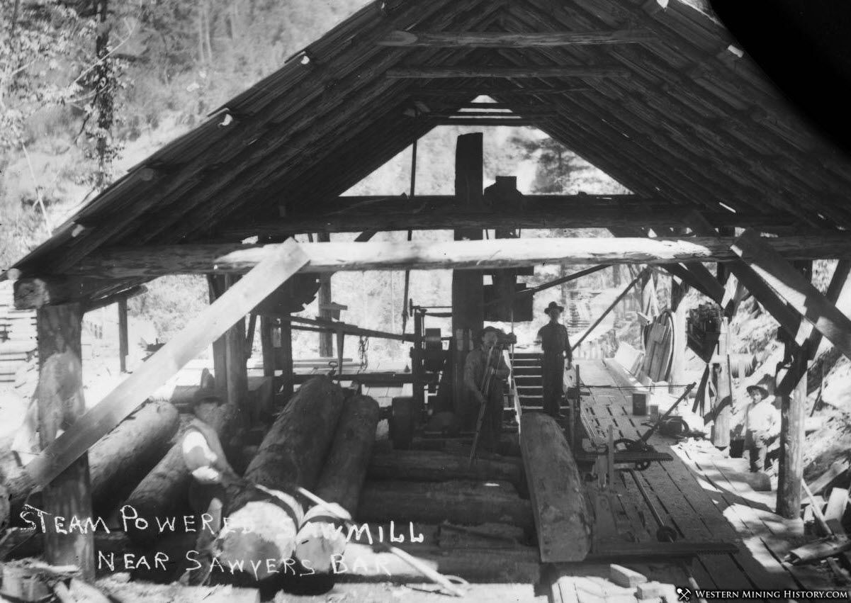 Sawmill in Sawyers Bar area ca1910