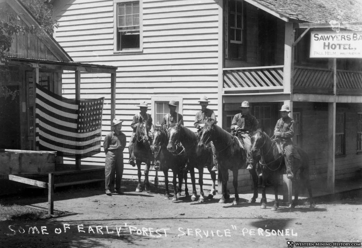 Forest Service personnel in Sawyers Bar
