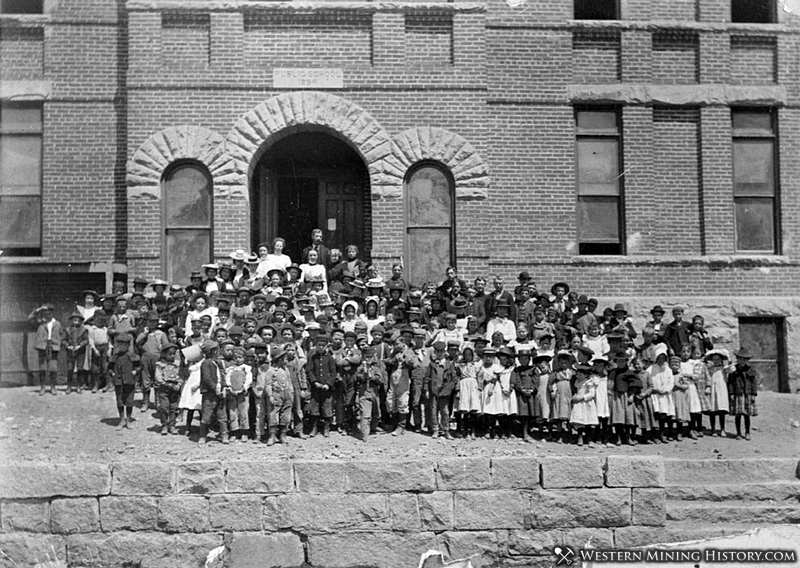 Silver Plume School and School Children 1894
