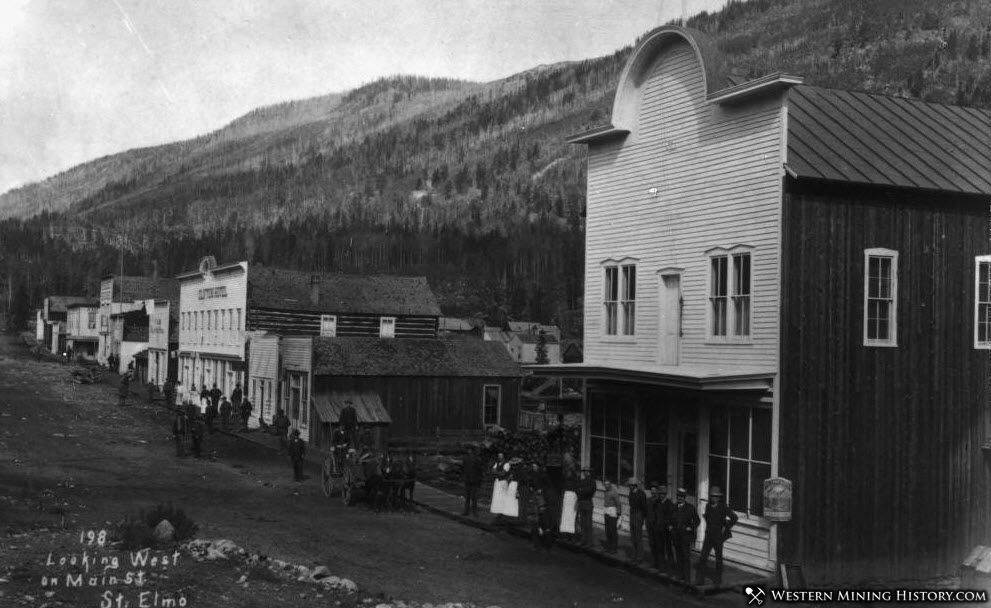 Looking West on Main Street - St. Elmo Colorado