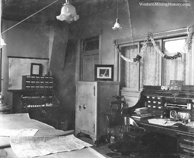 Interior - offices of the Sumpter Townsite Company