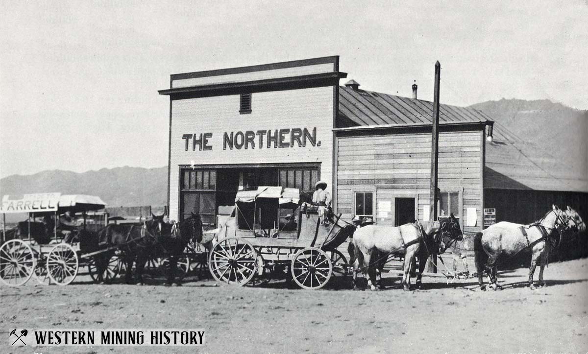 Farrell stage at Vernon, Nevada ca. 1908