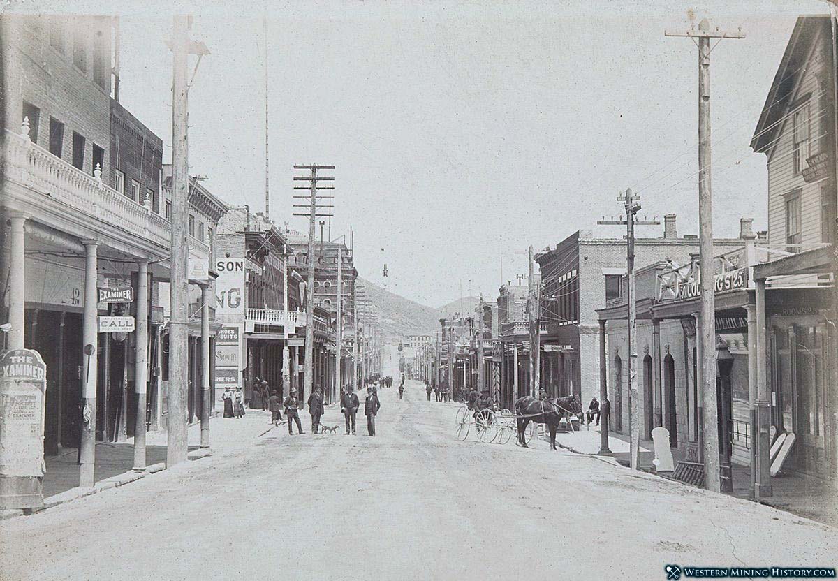 C Street in Virginia City, Nevada ca1890
