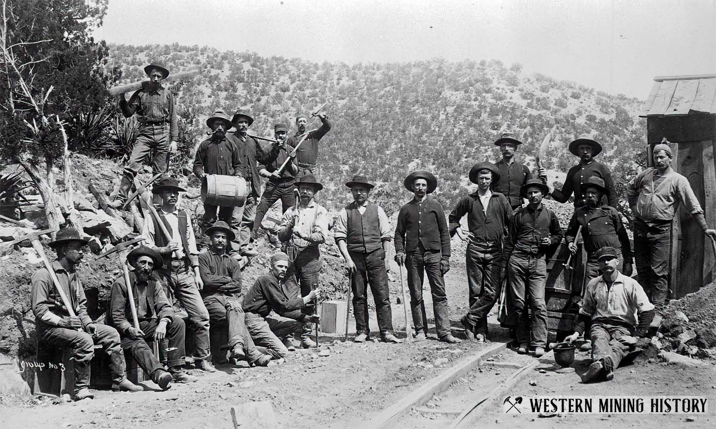 Miners Near White Oaks, New Mexico 1880s