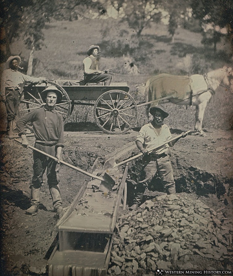 Placer Miners at Spanish Flat, California 1852