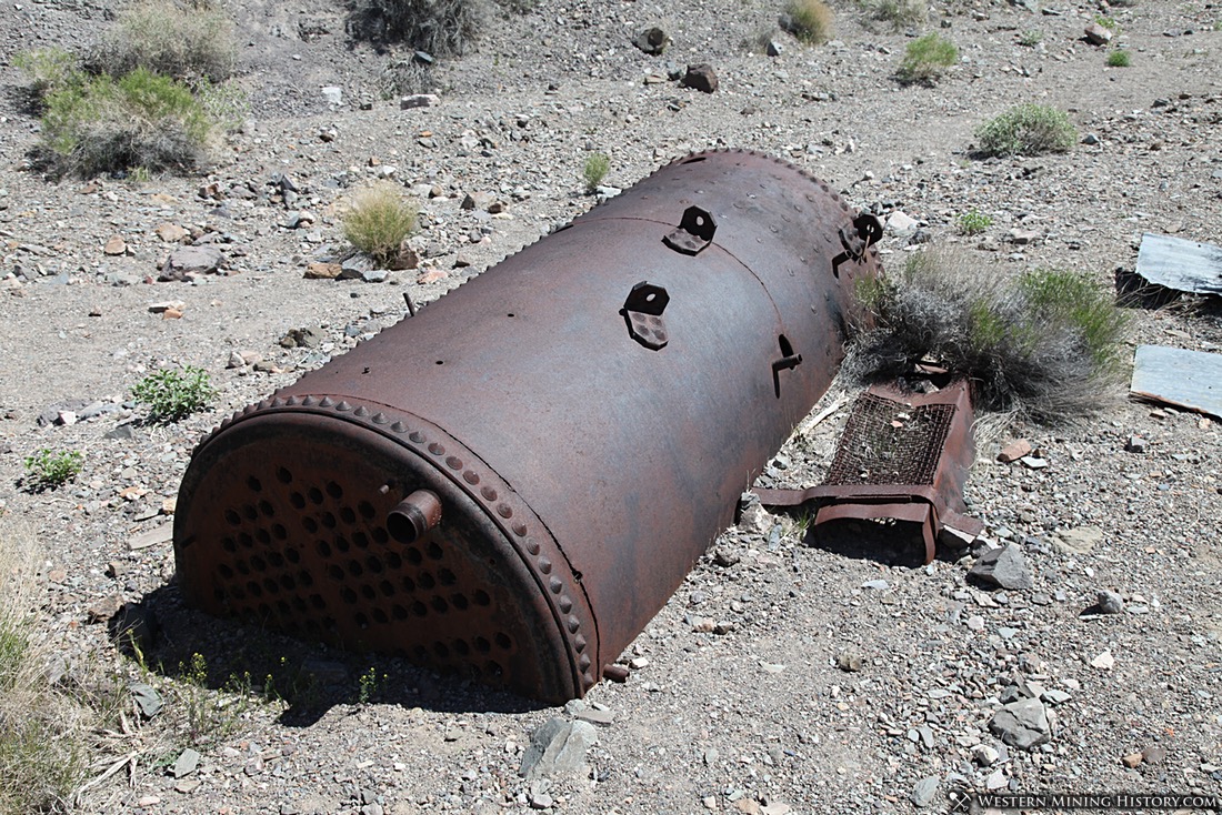 Old boiler at Journigan's Mill site