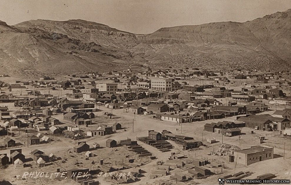 Rhyolite, Nevada in 1908