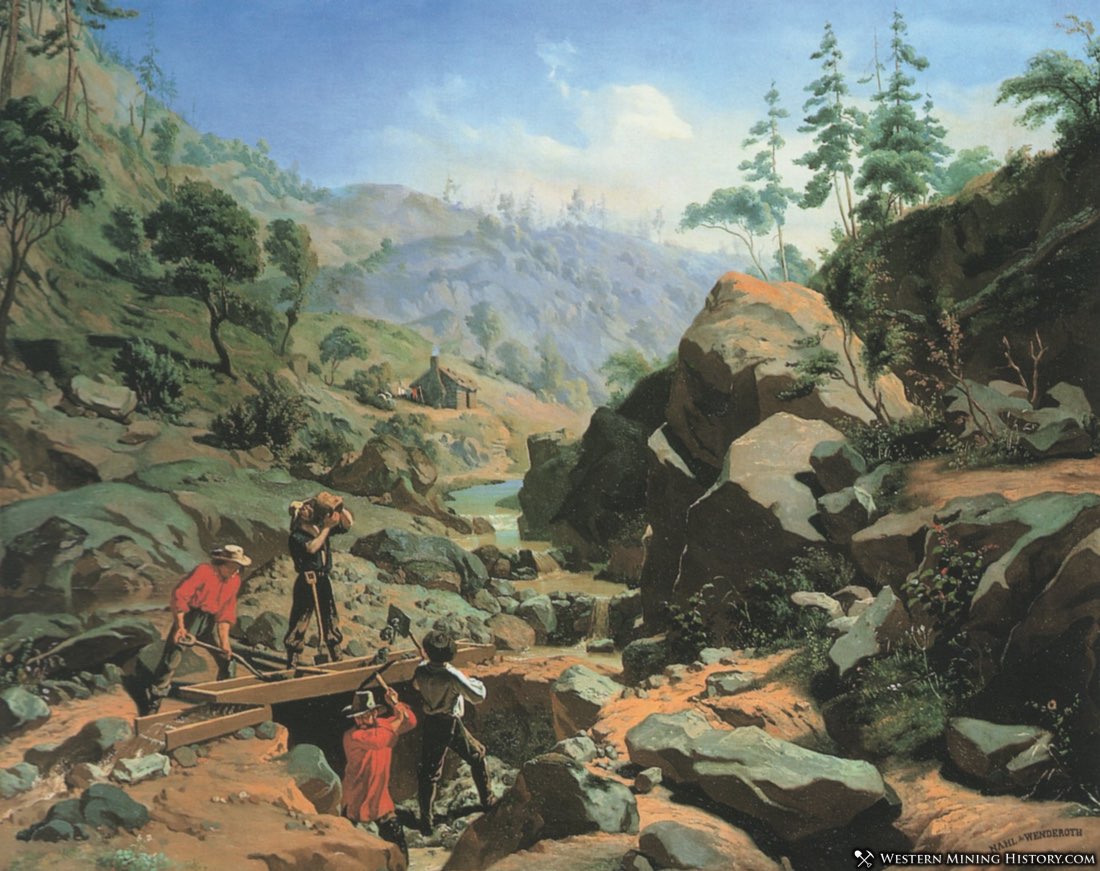 Miners in the Sierra 1851 oil on canvas by Charles Christian Nahl and Frederick August Wenderoth
