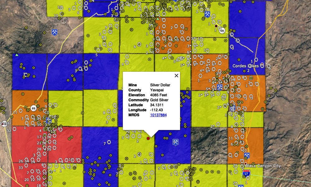 arizona township and range map kml