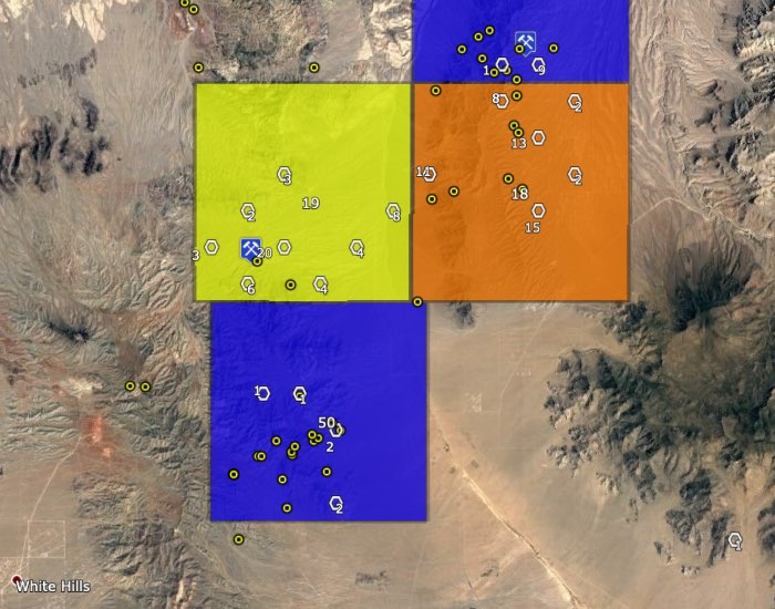 Arizona's Lost Basin and Gold Basin gold mining areas