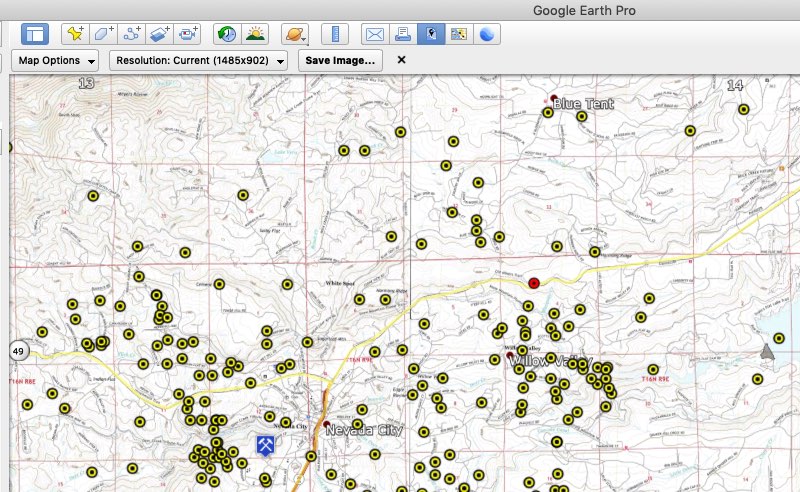 how to find township and range on google earth