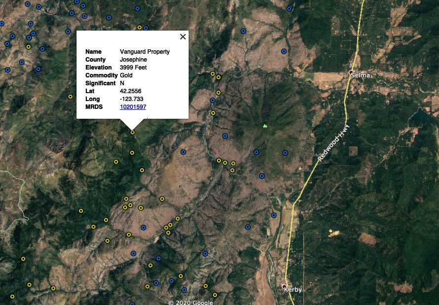 Josephine County, Oregon Maps – Western Mining History