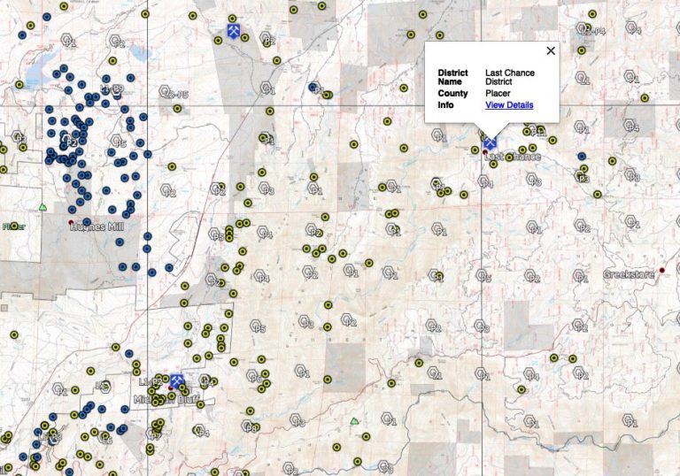 Placer County California Maps – Western Mining History