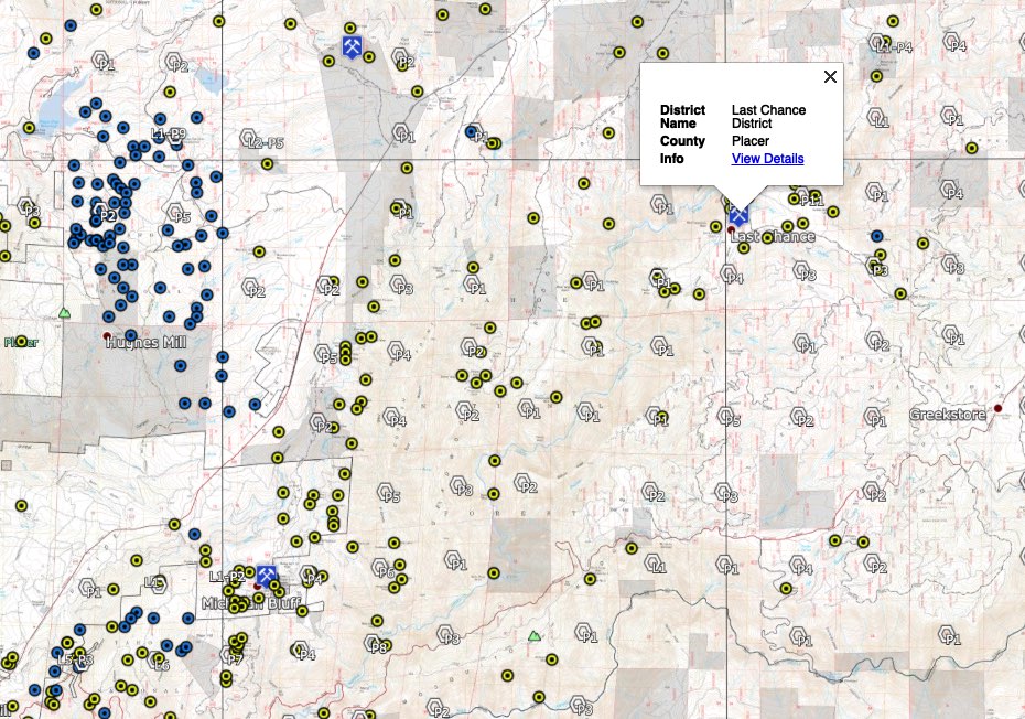 Placer County California mine maps