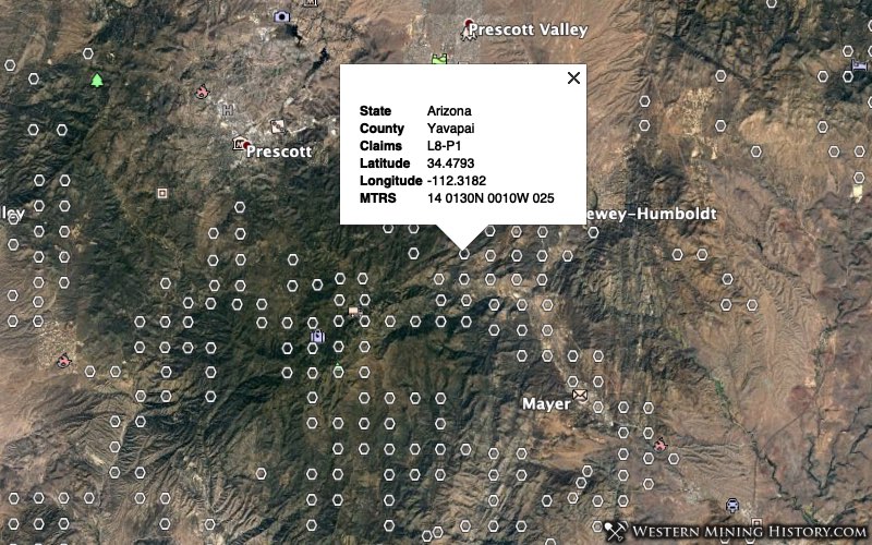 Yavapai County, Arizona mining claims