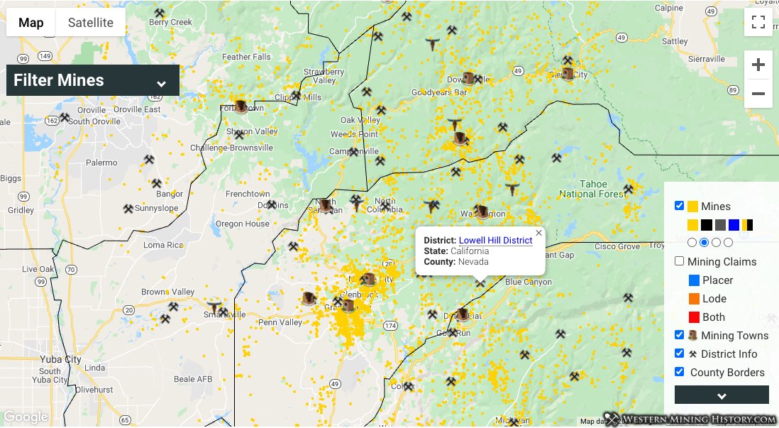 Western Mining History Mines Explorer Pro