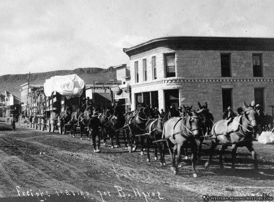 Freight wagons Goldfield Nevada ca. 1906