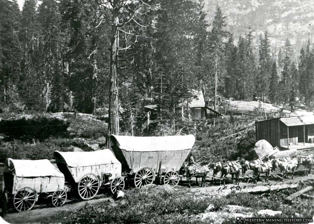 Freight Wagons in the Tahoe Region of California 1860s