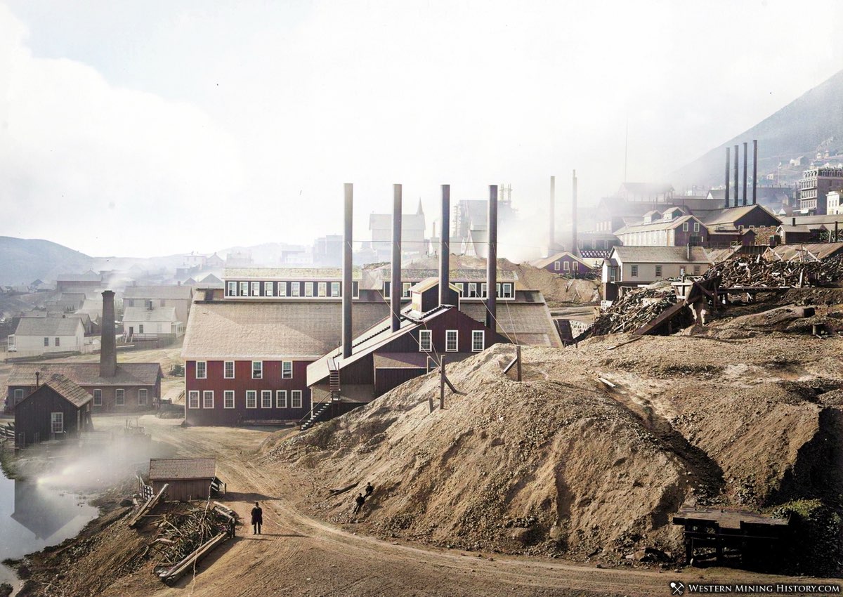 Consolidated Virginia Mill and Hoisting Works, Virginia City, Nevada 1876
