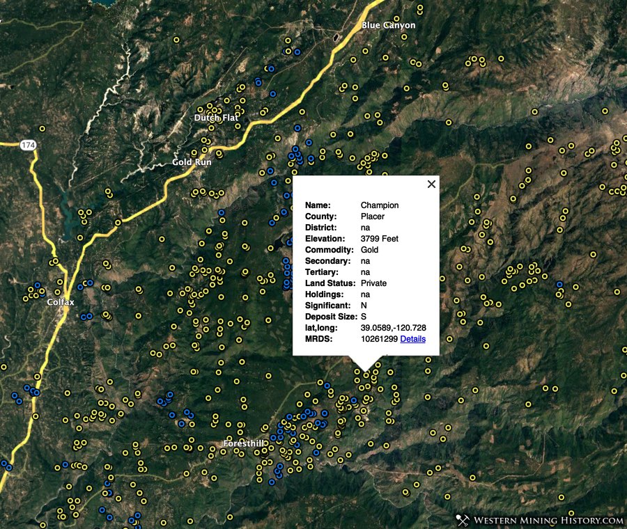 Placer County California Mines Western Mining History 0853