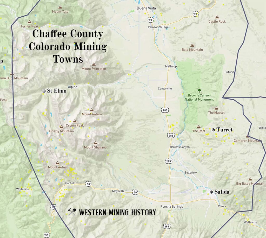 Chaffee County, Colorado Mining Towns