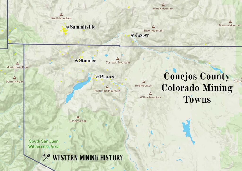 Conejos County, Colorado Mining Towns