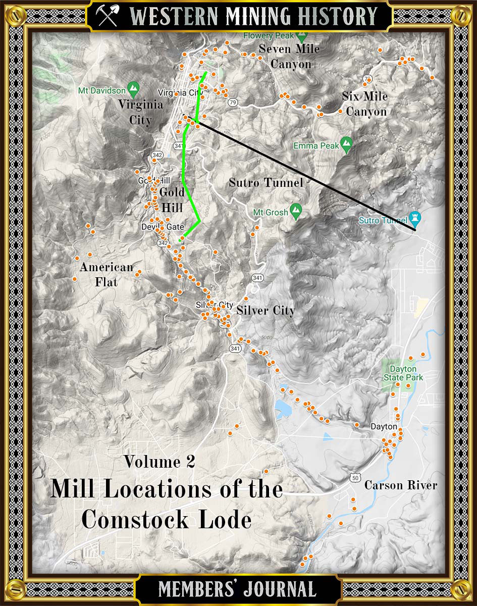 Mill Locations of the Comstock Lode