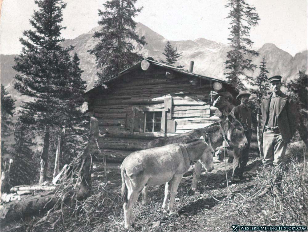 Pioneer Cabin and Hunters, Western Frontier, 19th C. - Album