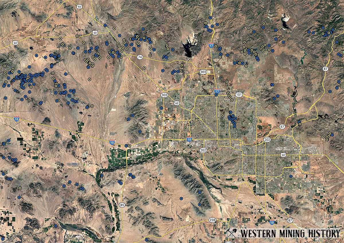 Maricopa County Arizona mine distribution